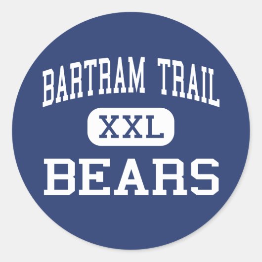 Bartram Trail - Beren - Hoog - Jacksonville Ronde Sticker (Voorkant)