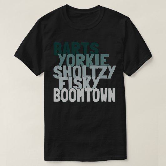 Barts yorkie sholtzy fisky boomtown 1 t-shirt (Design voorkant)