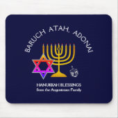 BARUCH ATAH ADONAI | Hanukkah Blessings Muismat (Voorkant)