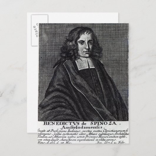 Baruch de Spinoza Briefkaart (Voorkant / Achterkant)