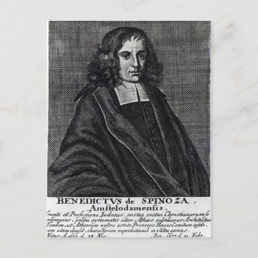 Baruch de Spinoza Briefkaart (Voorkant)
