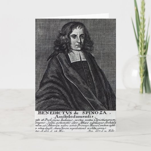 Baruch DE Spinoza Kaart (Voorkant)