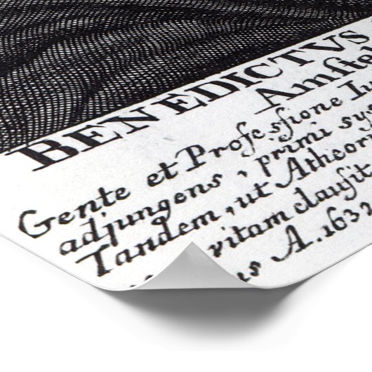 Baruch de Spinoza Poster (Hoek)