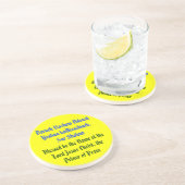 Baruch Hashem Adonai Yeshua haMeschiach.. Zandsteen Onderzetter (Zijkant)