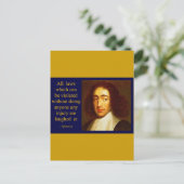 Baruch Spinoza Briefkaart (Staand voorkant)