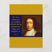 Baruch Spinoza Briefkaart (Voorkant)