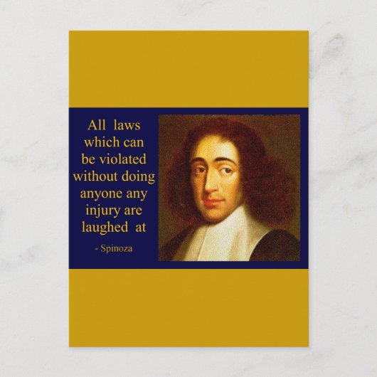 Baruch Spinoza Briefkaart (Voorkant)