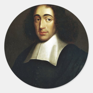Baruch Spinoza Ronde Sticker