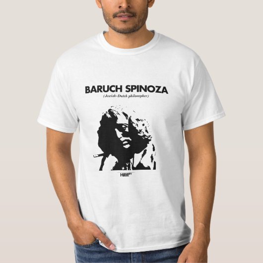 Baruch Spinoza White T-shirt (Voorkant)