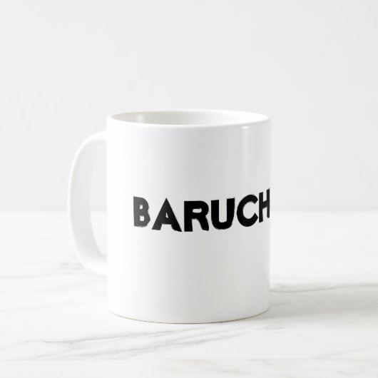 Baruchline-Mok Koffiemok (Voorkant links)