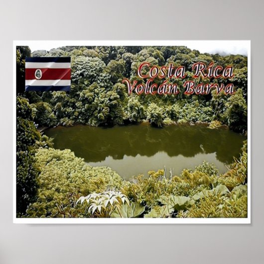 Barva Volcano - Costa Rica - Poster (Voorkant)