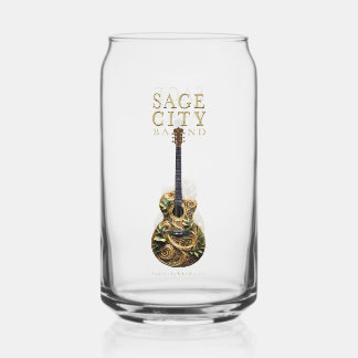 Barware glas met Sage City bandontwerp.