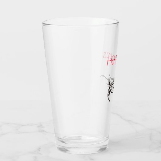 Barware Tumbler met Hot Pepper Design (Rechts)