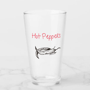 Barware Tumbler met Hot Pepper Design