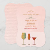 Barware-voorraad voor de bast-uitnodiging kaart (Voorkant / Achterkant)