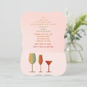 Barware-voorraad voor de bast-uitnodiging kaart (Staand voorkant)