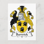 Barwick Family Crest Briefkaart (Voorkant)