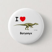 Baryonyx Ronde Button 5,7 Cm (Voorkant)