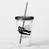 Baryonyx Skull Acryl Drinkbeker (Achterkant)