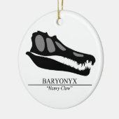 Baryonyx Skull Keramisch Ornament (Links)