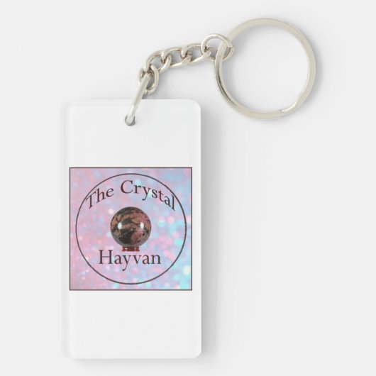 Baryte Print Acrylische Sleutelhanger (achterkant)