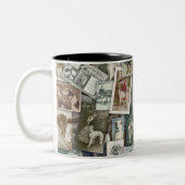 Barzoi: oude briefkaarten tweekleurige koffiemok (Links)