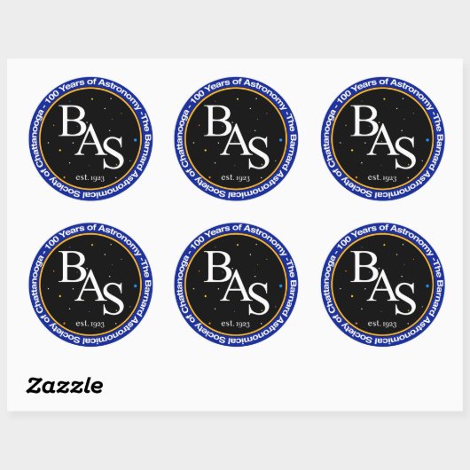 BAS 100 jaar Logo Sticker (Vel)