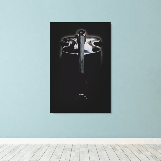 Bas 1 24x36 (60x90cm) waccna canvas afdruk (Insitu (Houten vloer))