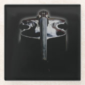 Bas 1 coastercna glazen onderzetter (Voorkant)