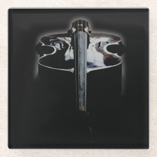 Bas 1 coastercna glazen onderzetter (Voorkant)