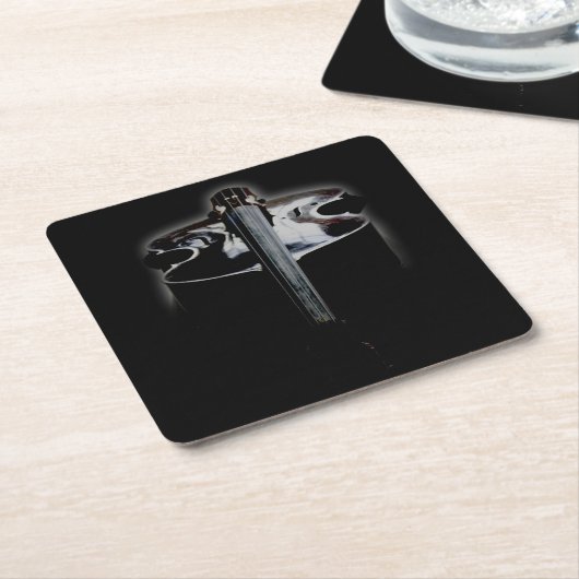 Bas 1 coastercna kartonnen onderzetters (Schuin)