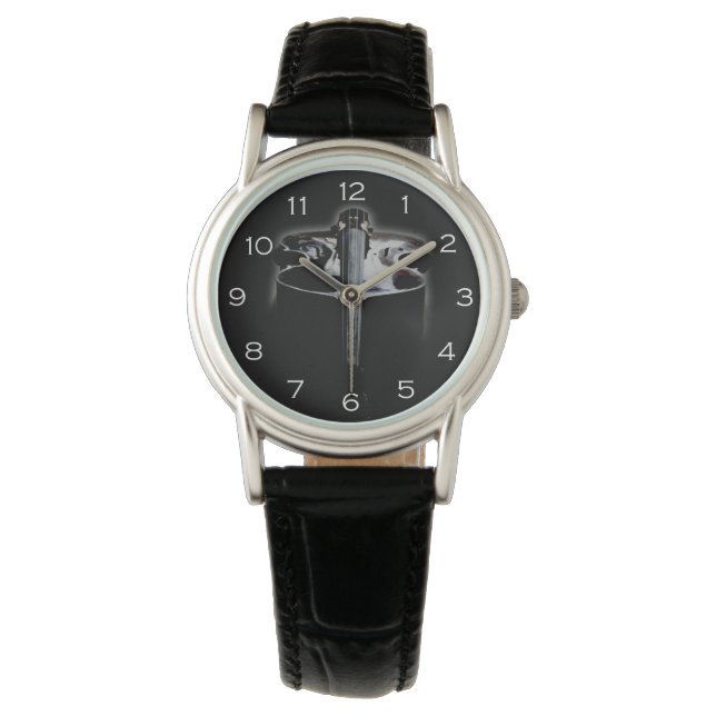 Bas 1 Witte Nummers wacnm Horloge (Voorkant)