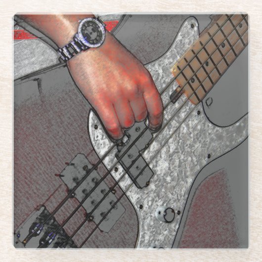 Bas 4 coastercnm glazen onderzetter (Voorkant)