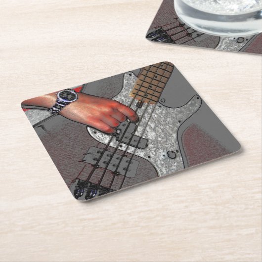 Bas 4 coastercnm kartonnen onderzetters (Schuin)