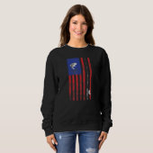 Bas American Flag Vist Pole Trui (Voorkant volledig)