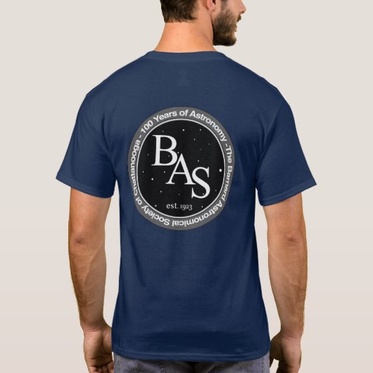 BAS Chattanooga T-Shirt met grote print en Logo (Achterkant)