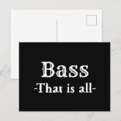 Bas Dat Is Alle Grappige Muziek Briefkaart (Voorkant / Achterkant)