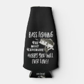 Bas Gevist Hobby Quote Largemouth Funny Flesjeskoeler (Voorkant)