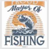 Bas Gevist voor Vissen Lover Sticker (Vel)