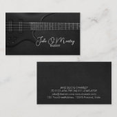 Bas gitarist bassist visitekaartje (Voorkant / Achterkant)