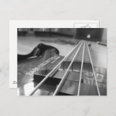 Bas in zwart briefkaart (Voorkant / Achterkant)