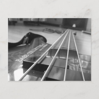 Bas in zwart briefkaart