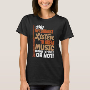 Bas Klarinet Klarinet Speler Quote T-shirt