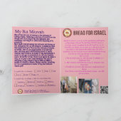Bas Mitzvah-kaart Kaart (Binnen)