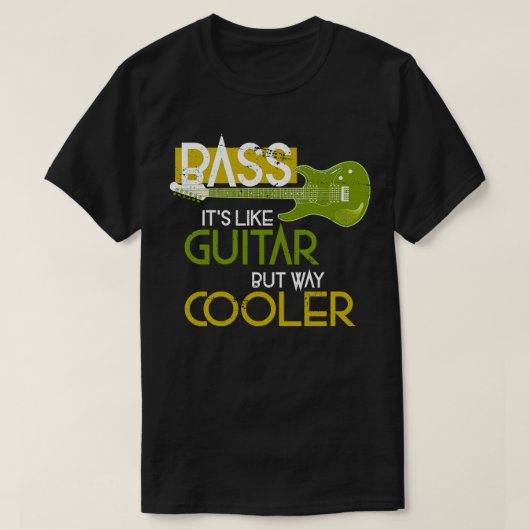 Bas muzikant Gift Rock Muziek Bas Gitaar T-shirt (Design voorkant)