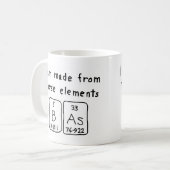 Bas periodieke lijstnaam mok (Voorkant links)