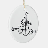 Bas-, rechte en elektrische omtrekken met Man Keramisch Ornament (Rechts)