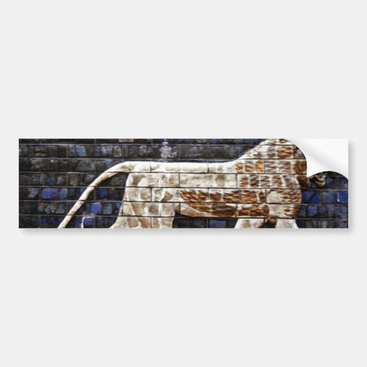 Bas Relief, Ishtar Lion Gate - Istanbul Bumpersticker (Voorkant)