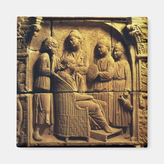 Bas relief kapper, Roman Magneet (Voorkant)