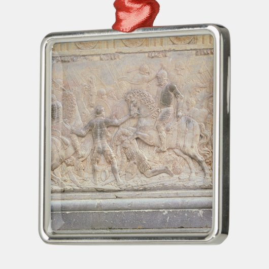 Bas-reliëf Metalen Ornament (Links)